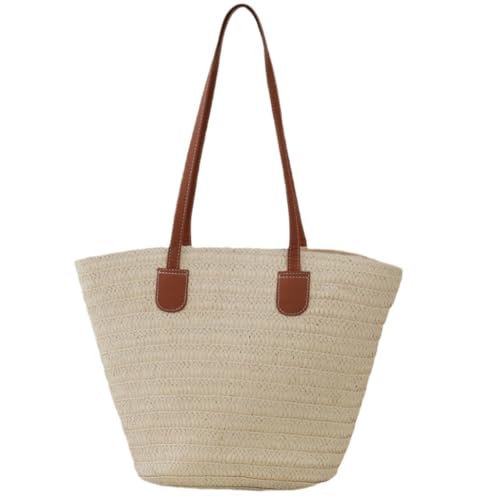 sodeber Leichte Stroh-Strandtasche für Damen, geräumige Schultertaschen, freundlich, modisch, Party, Handtasche, Outdoor, Beige Bg, Medium sodeber Leichte Stroh-Strandtasche für Damen, geräumige Schultertaschen, freundlich, modisch, Party, Handtasche, Outdoor, Beige Bg, Medium von sodeber