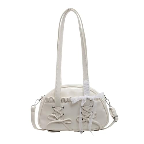 sodeber Moderne Schultertasche oder Crossbody-Tasche mit zarter Spitze und Schleifendetails, PU-Leder-Unterarmtaschen für, Beige Bg, Medium sodeber Moderne Schultertasche oder Crossbody-Tasche mit zarter Spitze und Schleifendetails, PU-Leder-Unterarmtaschen für, Beige Bg, Medium von sodeber