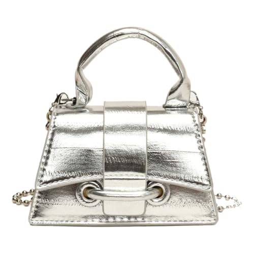 sodeber Moderne kleine Handtasche PU Crossbody Umhängetasche für diejenigen, die anspruchsvolle Ästhetik schätzen, Silber S, Medium sodeber Moderne kleine Handtasche PU Crossbody Umhängetasche für diejenigen, die anspruchsvolle Ästhetik schätzen, Silber S, Medium von sodeber