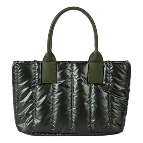 sodeber Modische, gesteppte Umhängetasche für Damen, leicht, Puffer-Umhängetasche mit geräumigem Innenraum, leger, Green Gn, Medium sodeber Modische, gesteppte Umhängetasche für Damen, leicht, Puffer-Umhängetasche mit geräumigem Innenraum, leger, Green Gn, Medium von sodeber