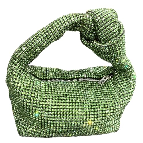 sodeber Modische Clutch-Handtasche für Damen, mit Tragegriff oben, Cocktails, Strass, Unterarm, Green Gn, Medium sodeber Modische Clutch-Handtasche für Damen, mit Tragegriff oben, Cocktails, Strass, Unterarm, Green Gn, Medium von sodeber