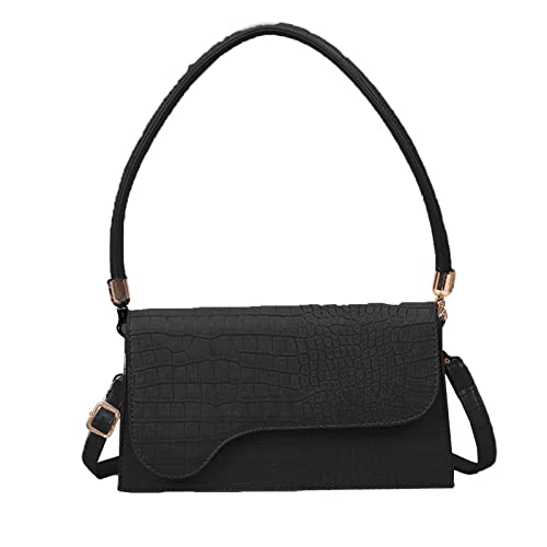sodeber Modische Damentasche, Ledermuster, Handtaschen, PU-Schultertasche, kleine Klappe, Crossbody-Tasche für, Black Bk, Medium sodeber Modische Damentasche, Ledermuster, Handtaschen, PU-Schultertasche, kleine Klappe, Crossbody-Tasche für, Black Bk, Medium von sodeber