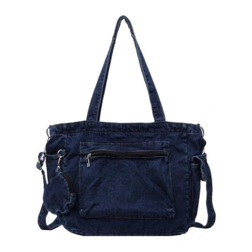 sodeber Modische Jeans-Schultertasche für verschiedene Anlässe, Damen-Handtasche mit bequemem Riemen, Deep Blue Db, Medium sodeber Modische Jeans-Schultertasche für verschiedene Anlässe, Damen-Handtasche mit bequemem Riemen, Deep Blue Db, Medium von sodeber