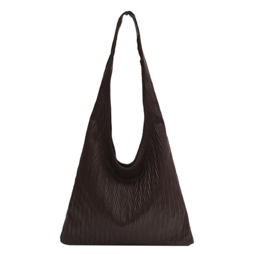 sodeber Modische PU-Tragetasche, Handtasche, Schultertasche mit plissiertem Design für Damen, Kaffeefarbe:, Medium sodeber Modische PU-Tragetasche, Handtasche, Schultertasche mit plissiertem Design für Damen, Kaffeefarbe:, Medium von sodeber
