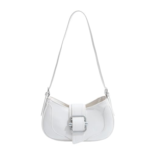 sodeber Modische Schultertasche, elegante PU-Leder-Unterarm-Geldbörse, Handtasche mit geräumigem Innenraum für Mode, Weiß W, Medium sodeber Modische Schultertasche, elegante PU-Leder-Unterarm-Geldbörse, Handtasche mit geräumigem Innenraum für Mode, Weiß W, Medium von sodeber