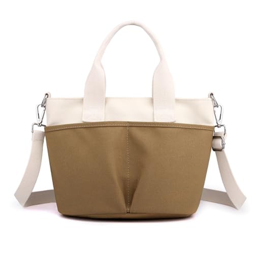 sodeber Modische Schultertasche aus Segeltuch, Einkaufstasche, Umhängetasche, Tragetasche für Damen und Mädchen, Coffee Cf, Medium sodeber Modische Schultertasche aus Segeltuch, Einkaufstasche, Umhängetasche, Tragetasche für Damen und Mädchen, Coffee Cf, Medium von sodeber