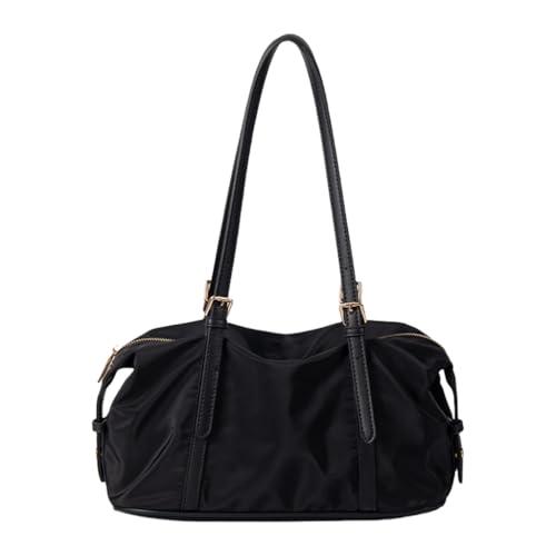 sodeber Modische Schultertasche mit großem Fassungsvermögen, praktische PU-Leder-Handtasche für Arbeit, Schule und Reisen, einfach zu tragen, Black Bk, Medium sodeber Modische Schultertasche mit großem Fassungsvermögen, praktische PU-Leder-Handtasche für Arbeit, Schule und Reisen, einfach zu tragen, Black Bk, Medium von sodeber