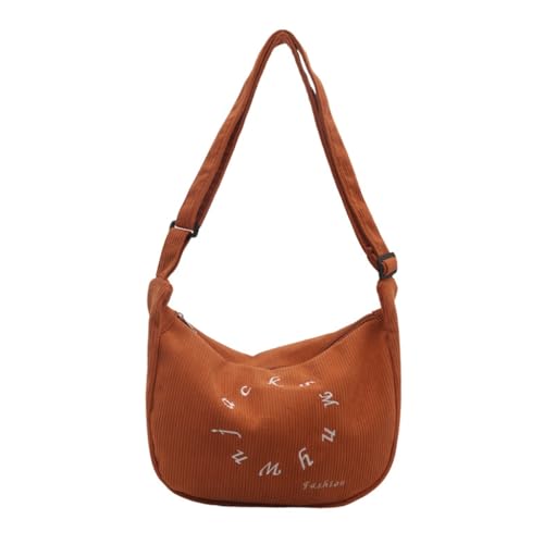sodeber Modische Umhängetasche aus Cord mit verstellbarem Riemen, funktionale Aufbewahrung, Schultertasche für wichtige Dinge, Brown Bn, Medium sodeber Modische Umhängetasche aus Cord mit verstellbarem Riemen, funktionale Aufbewahrung, Schultertasche für wichtige Dinge, Brown Bn, Medium von sodeber