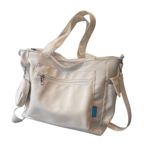 sodeber Modische Umhängetasche aus Oxford-Gewebe, große Kapazität, Handtasche für Arbeit und Reisen, Einkaufen, Outdoor, Weiß W, Medium sodeber Modische Umhängetasche aus Oxford-Gewebe, große Kapazität, Handtasche für Arbeit und Reisen, Einkaufen, Outdoor, Weiß W, Medium von sodeber