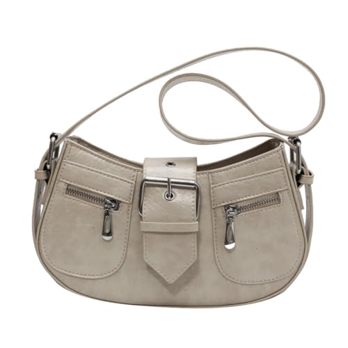 sodeber Modische Unterarmtasche für Damen und Mädchen, vielseitige Tragetasche, Vintage, Leder, Schultertasche, Achselhöhle, großes Fassungsvermögen, Beige Bg, Medium sodeber Modische Unterarmtasche für Damen und Mädchen, vielseitige Tragetasche, Vintage, Leder, Schultertasche, Achselhöhle, großes Fassungsvermögen, Beige Bg, Medium von sodeber