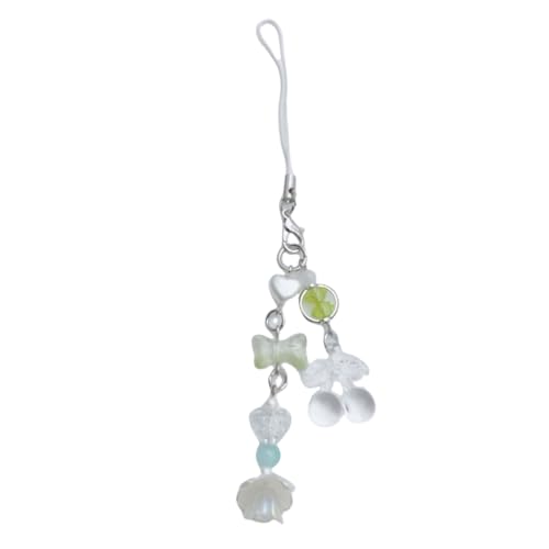 sodeber Modischer, schöner Schlüsselanhänger mit Kirsch-Herz für Mädchen und Frauen, Taschen-Kamera-Anhänger, M, Harz, Kein Edelstein von sodeber