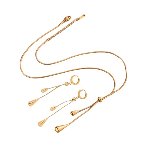 sodeber Modisches Quasten-Schmuck-Set mit Halskette und Ohrringen, tragbar, um Ihren Stil bei jeder Veranstaltung zu verbessern sodeber Modisches Quasten-Schmuck-Set mit Halskette und Ohrringen, tragbar, um Ihren Stil bei jeder Veranstaltung zu verbessern von sodeber
