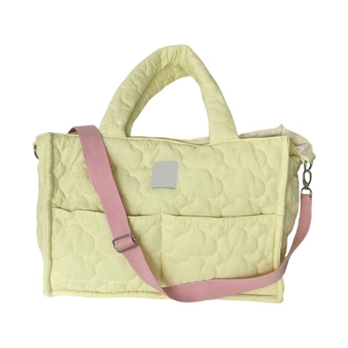 sodeber Praktische gesteppte Handtasche für den täglichen Gebrauch, stilvolle und funktionale Umhängetasche mit viel Platz, Gelb Y, Medium sodeber Praktische gesteppte Handtasche für den täglichen Gebrauch, stilvolle und funktionale Umhängetasche mit viel Platz, Gelb Y, Medium von sodeber