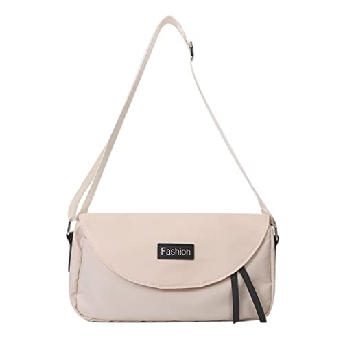 sodeber Retro-Clutch-Umhängetasche, kleine Handtasche, Unterarmtaschen für Damen, Einkaufs-Reißverschluss, Beige Bg, Medium von sodeber