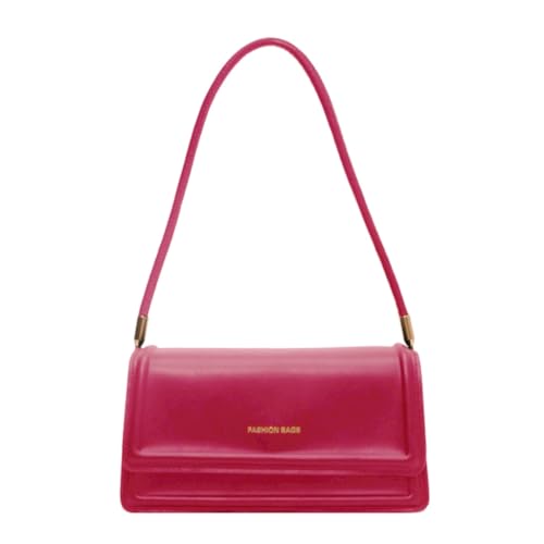 sodeber Retro Unterarm-Umhängetasche, leichte und tragbare PU-Handtasche, geeignet für Modebegeisterte, Rose Pink Rp, Medium sodeber Retro Unterarm-Umhängetasche, leichte und tragbare PU-Handtasche, geeignet für Modebegeisterte, Rose Pink Rp, Medium von sodeber