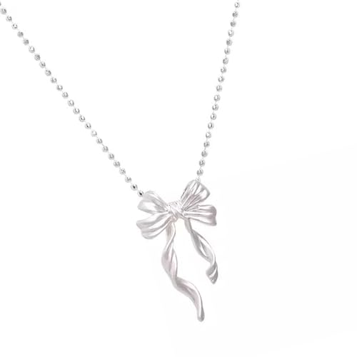 sodeber Schlichte Halskette, modischer Schleifen-Anhänger, Halskette, Bowknot-Halsschmuck für jugendliche Paare oder enge Freunde sodeber Schlichte Halskette, modischer Schleifen-Anhänger, Halskette, Bowknot-Halsschmuck für jugendliche Paare oder enge Freunde von sodeber