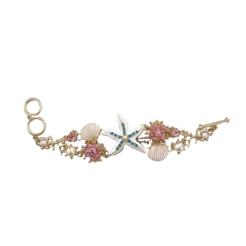 sodeber Schöne Meereshalskette, elegante Seesterne, Muschelperlen, zarter Schmuck für Frauen, Strandabenteuer von sodeber