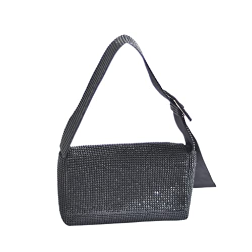sodeber Schultertaschen für Damen, Handtasche, Unterarmtasche, Retro-Party, Reißverschluss, Clutch-Tasche, Black Bk, Medium sodeber Schultertaschen für Damen, Handtasche, Unterarmtasche, Retro-Party, Reißverschluss, Clutch-Tasche, Black Bk, Medium von sodeber
