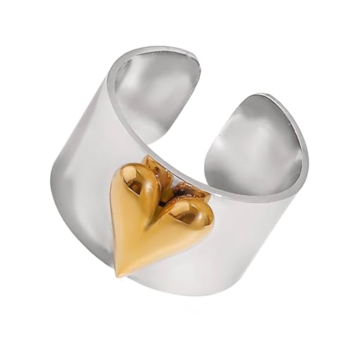 sodeber Stilvolle, mehrfarbige Ringe in Herzform, verstellbar, bequem, leicht, ideal für Paare und Freunde sodeber Stilvolle, mehrfarbige Ringe in Herzform, verstellbar, bequem, leicht, ideal für Paare und Freunde von sodeber