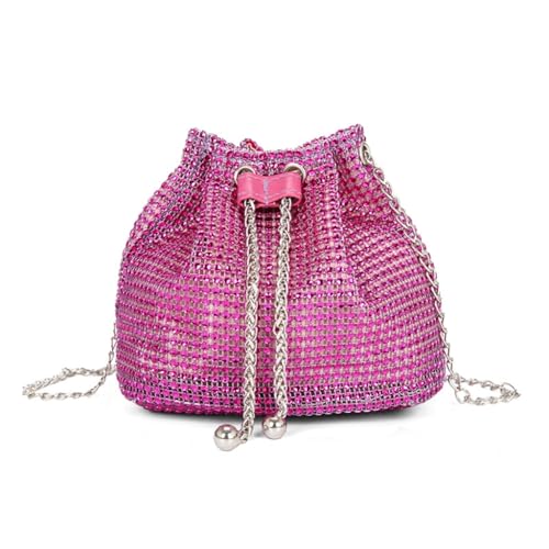 sodeber Stilvolle Beuteltasche mit Kordelzug für Ihr Must-Have und auffällige Handwerkskunst, Pink, Medium von sodeber