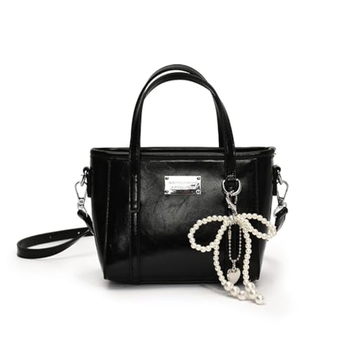 sodeber Stilvolle Umhängetasche mit Taschenanhänger, PU-Leder, Schultertasche, Büro-Handtasche, verstellbarer Riemen für, Black Bk, Medium sodeber Stilvolle Umhängetasche mit Taschenanhänger, PU-Leder, Schultertasche, Büro-Handtasche, verstellbarer Riemen für, Black Bk, Medium von sodeber