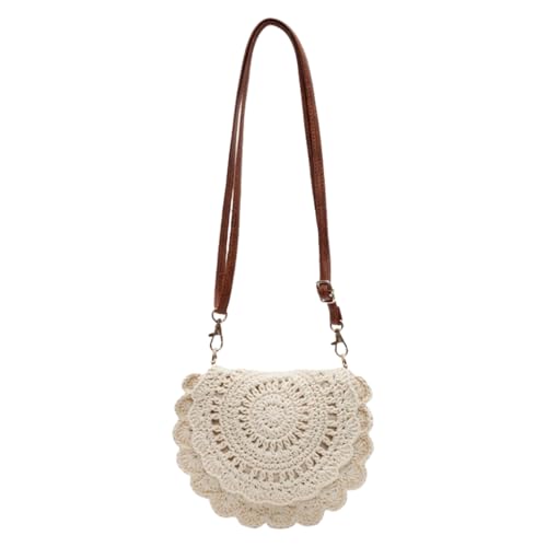 sodeber Stroh-Clutches Handtasche, Sommer, Strand, Geldbörse für Damen, gewebter Umschlagtasche, Schultertasche, Crossbody, Von, Medium von sodeber