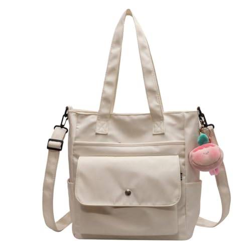 sodeber Studententasche aus Segeltuch mit Reißverschluss für Damen, große Kapazität, Schultertasche, lässige Umhängetasche, Handtasche mit, Beige Bg, Medium sodeber Studententasche aus Segeltuch mit Reißverschluss für Damen, große Kapazität, Schultertasche, lässige Umhängetasche, Handtasche mit, Beige Bg, Medium von sodeber