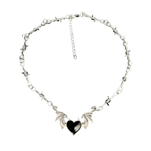 sodeber Tragbare Fledermaus-Halskette, stilvolles Anhänger-Accessoire, um Ihrem Look einen gotischen Charme zu verleihen von sodeber
