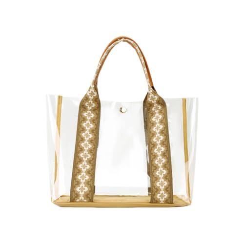 sodeber Transparente Umhängetasche, Alltagstasche, geräumige Strandurlaub, Unterarm-Handtasche, geeignet für Arbeit, Schule oder, Stil B T1, Medium sodeber Transparente Umhängetasche, Alltagstasche, geräumige Strandurlaub, Unterarm-Handtasche, geeignet für Arbeit, Schule oder, Stil B T1, Medium von sodeber