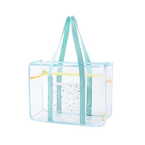 sodeber Transparente Umhängetasche für Damen, Strandtasche, große Kapazität, Handtasche, PVC-Griff oben, für Reisen, Green Gn, Medium sodeber Transparente Umhängetasche für Damen, Strandtasche, große Kapazität, Handtasche, PVC-Griff oben, für Reisen, Green Gn, Medium von sodeber