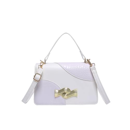 sodeber Trendige Damentasche für Herbst und Winter, Handtasche, PU-Leder, Crossbody-Griff, klein, Weiß W, Medium sodeber Trendige Damentasche für Herbst und Winter, Handtasche, PU-Leder, Crossbody-Griff, klein, Weiß W, Medium von sodeber