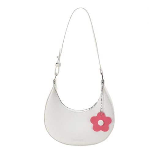 sodeber Trendige Halbmond-Unterarmtaschen mit Design, modische Umhängetasche für Damen, Weiß W, Medium sodeber Trendige Halbmond-Unterarmtaschen mit Design, modische Umhängetasche für Damen, Weiß W, Medium von sodeber