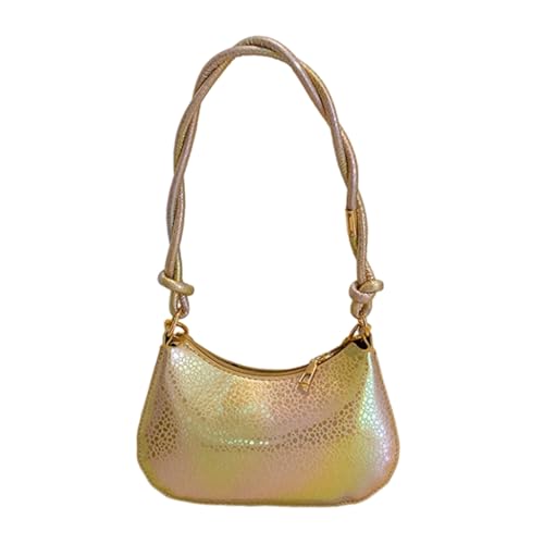 sodeber Trendige Umhängetasche mit Kettenriemen für modebewusste Frauen, die minimalistische Essentials bevorzugen, Gold Gd, Medium von sodeber