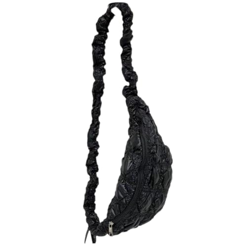 sodeber Umhängetasche mit gerüschtem Design, plissiert, Schultertasche, Umhängetasche für Damen, trendige Damen-Geldbörse, Black Bk, Medium sodeber Umhängetasche mit gerüschtem Design, plissiert, Schultertasche, Umhängetasche für Damen, trendige Damen-Geldbörse, Black Bk, Medium von sodeber