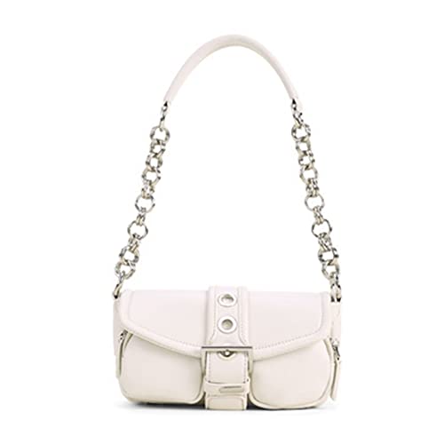 sodeber Unterarmtasche aus PU-Leder, trendige Kette, Crossbody, modisch, Reißverschluss, Schultertasche, Handtasche für Damen, Beige Bg, Medium sodeber Unterarmtasche aus PU-Leder, trendige Kette, Crossbody, modisch, Reißverschluss, Schultertasche, Handtasche für Damen, Beige Bg, Medium von sodeber