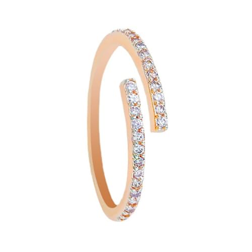 sodeber Verstellbare stapelbare Linienringe, unregelmäßige geometrische Öffnung, trendiges Fingerzubehör für Frauen u von sodeber