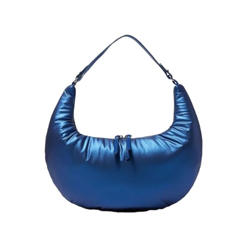 sodeber Vielseitige, mit Nylon gefüllte Baumwolltasche, Schultertasche, ideal für Frauen, ein Must-Have-Accessoire, Blau Bl, Medium sodeber Vielseitige, mit Nylon gefüllte Baumwolltasche, Schultertasche, ideal für Frauen, ein Must-Have-Accessoire, Blau Bl, Medium von sodeber