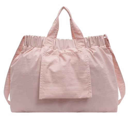 sodeber Vielseitige Nylon-Schultertasche mit geräumigem Stauraum, praktische Umhängetasche, lässige Handtasche für Damen und Herren, Pink, Medium sodeber Vielseitige Nylon-Schultertasche mit geräumigem Stauraum, praktische Umhängetasche, lässige Handtasche für Damen und Herren, Pink, Medium von sodeber