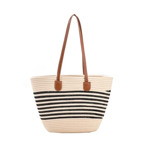 sodeber Vielseitige Schultertasche aus Stroh, trendige Strandtasche mit großem Fassungsvermögen, Handtasche für Reisen und Beruf, Beige Bg, Medium sodeber Vielseitige Schultertasche aus Stroh, trendige Strandtasche mit großem Fassungsvermögen, Handtasche für Reisen und Beruf, Beige Bg, Medium von sodeber