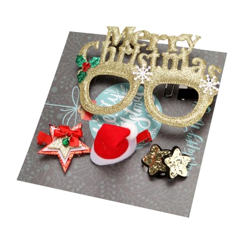 sodeber Weihnachts-Haarschmuck, Party-Anstecknadel-Set, Brillen, Bühnenauftritte, Kopfbedeckung, Festival von sodeber