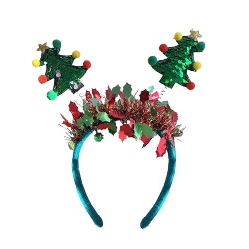 sodeber Weihnachts-Stirnbänder aus weichem Stoff mit Schneeflocke, bequemes Kinder-Haarteil, geeignet für Familienfeiern von sodeber