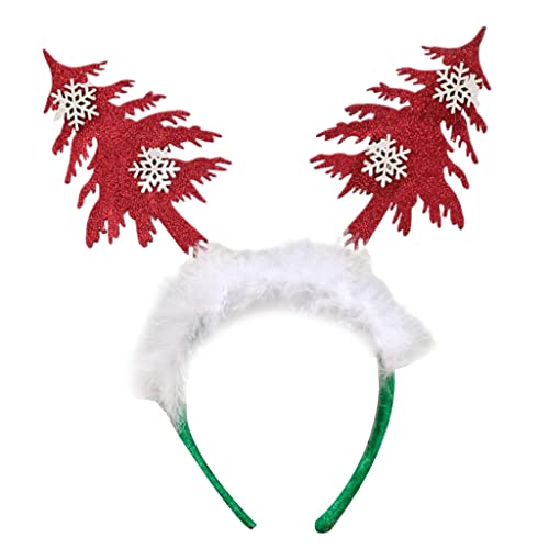 sodeber Weihnachtsbaum-Haarreif, Schneeflocke, Stirnband, Haarband, Neujahr von sodeber