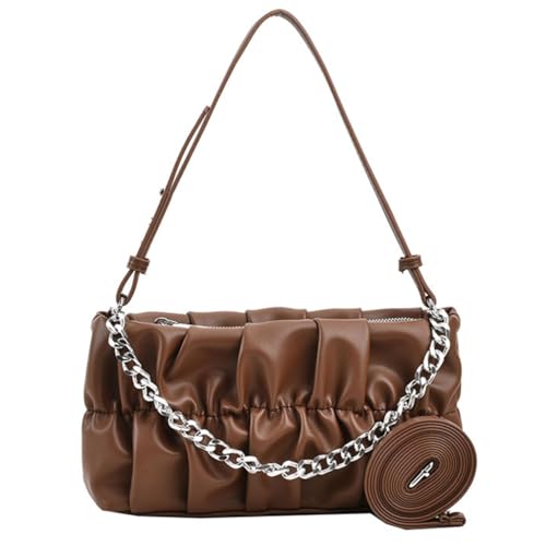 sodeber Wolkenähnliche Umhängetasche, Handtasche, modische Unterarmkette, einfarbig, Geldbörse für, Coffee Cf, Medium sodeber Wolkenähnliche Umhängetasche, Handtasche, modische Unterarmkette, einfarbig, Geldbörse für, Coffee Cf, Medium von sodeber