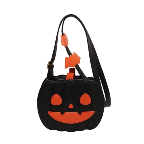 sodeber Zarte Halloween-Kürbis-Geldbörse, vielseitige Schultertasche, modisches Accessoire für Herbstfeiern, Black Smiley D, Medium sodeber Zarte Halloween-Kürbis-Geldbörse, vielseitige Schultertasche, modisches Accessoire für Herbstfeiern, Black Smiley D, Medium von sodeber