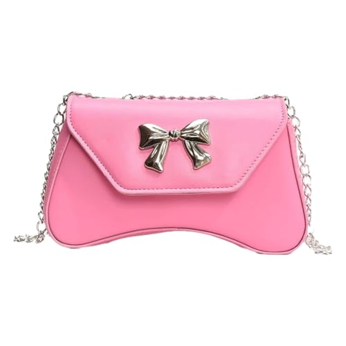 sodeber Zarte schwarze Umhängetasche für Damen mit Schleifenmuster, französische Unterarm-Geldbörse, Schultertaschen, Büro oder, Pink, Medium sodeber Zarte schwarze Umhängetasche für Damen mit Schleifenmuster, französische Unterarm-Geldbörse, Schultertaschen, Büro oder, Pink, Medium von sodeber