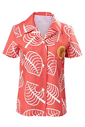 Nook Tom Trikot für Erwachsene, Kinder, Cosplay-Kostüm, kurzärmelig, Knopfleiste - Rot - X-Large von sofasion