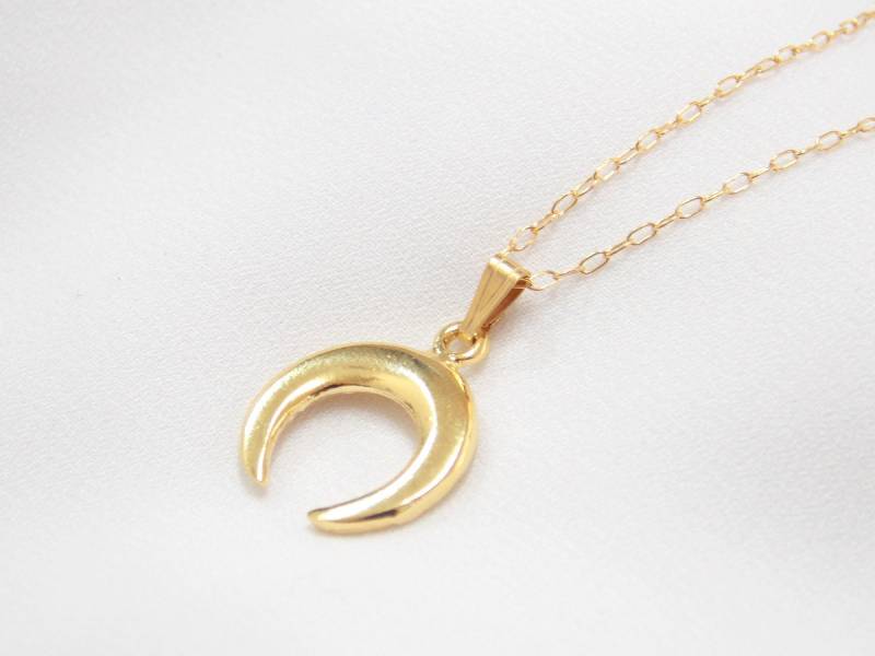 Auf Dem Kopf Stehender Mond | Halbmond Halskette Tusk Doppel Horn Weihnachtsgeschenk Auf Dem Kopf Stehender Mond | Halbmond Halskette Tusk Doppel Horn Weihnachtsgeschenk von sofisjewelrystore