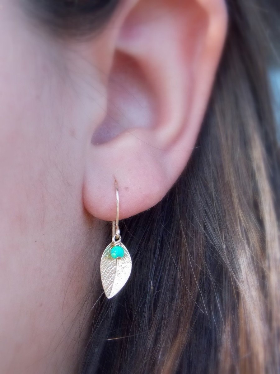 Gold Filled Blatt Ohrringe - Brautjungfer Opal Schmuck Gold Filled Blatt Ohrringe - Brautjungfer Opal Schmuck von sofisjewelrystore