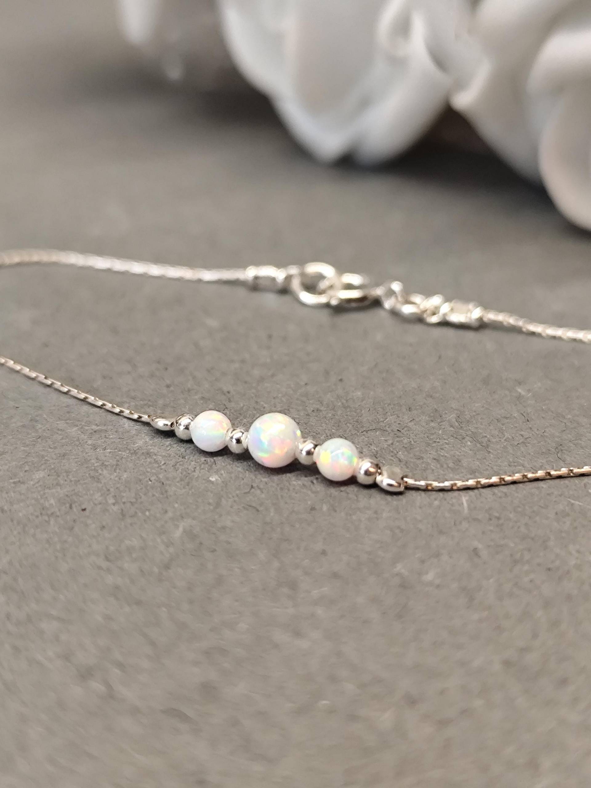 Opal Armband, Perlen Minimal Gold Winzige Schmuck Opal Armband, Perlen Minimal Gold Winzige Schmuck von sofisjewelrystore