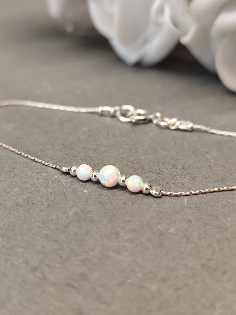 Opal Armband, Perlen Minimal Gold Winzige Schmuck Opal Armband, Perlen Minimal Gold Winzige Schmuck von sofisjewelrystore